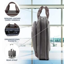 Travelpro Travlepro Luggage Platinum Elite 16" Carry-on Slim Business Computer Briefcase, Vintage Grey, One Size 8 Travelpro Travlepro Luggage Platinum Elite 16" Carry-on Slim Business Computer Briefcase, Vintage Grey, One Size -Luggage Factory 51a232cjn7L