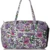 Vera Bradley Iconic Large Travel Duffel, Signature Cotton, Lavender Meadow