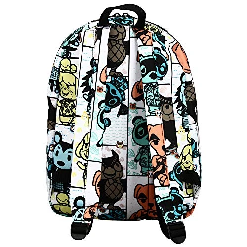 Bioworld Animal Crossing Online Video Game Tile Print Sublimated Laptop Backpack 2 Bioworld Animal Crossing Online Video Game Tile Print Sublimated Laptop Backpack - Image 2