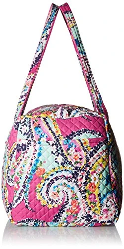 Vera Bradley Iconic Large Travel Duffel, Signature Cotton,Wildflower Paisley, Wildflower Paisley, One Size 4 Vera Bradley Iconic Large Travel Duffel, Signature Cotton,Wildflower Paisley, Wildflower Paisley, One Size - Image 4