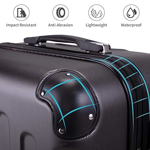 Sandinrayli 3 Pcs Luggage Set, Lightweight & Durable Travel Suitcase With Spinner Wheels, 20” 24” 28” Hardside Spinner Set 4 Sandinrayli 3 Pcs Luggage Set, Lightweight & Durable Travel Suitcase With Spinner Wheels, 20” 24” 28” Hardside Spinner Set - Image 4