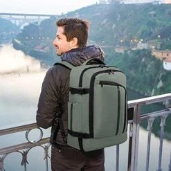 BANGE Travel Overnight Backpack,40-Liter FAA Flight Approved Weekender Bag Carry On Backpack GREEN (Backpack With 3 Cubes) 12 BANGE Travel Overnight Backpack,40-Liter FAA Flight Approved Weekender Bag Carry On Backpack GREEN (Backpack With 3 Cubes) -Luggage Factory 51cqYeyyMOL