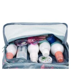 Hanging Travel Toiletry Bag Cosmetic Make Up Organizer For Women And Girls Waterproof (A-Flamingo) 12 Hanging Travel Toiletry Bag Cosmetic Make Up Organizer For Women And Girls Waterproof (A-Flamingo) -Luggage Factory 51d2PCBMh6L