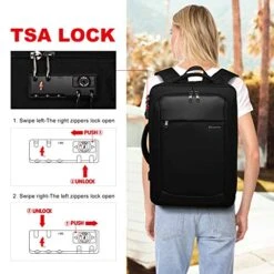 Modoker Briefcase Laptop Backpack, 17.3 Inch Laptop Bag For Men Women, Extra Large Business Travel Carry On Backpack, TSA Friendly, Black 11 Modoker Briefcase Laptop Backpack, 17.3 Inch Laptop Bag For Men Women, Extra Large Business Travel Carry On Backpack, TSA Friendly, Black -Luggage Factory 51dy45ZhJOL