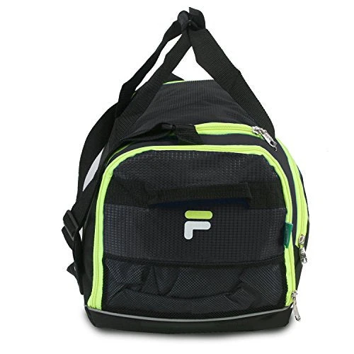 Fila Advantage 19" Sport Duffel Bag, Black/Lime 3 Fila Advantage 19" Sport Duffel Bag, Black/Lime - Image 3