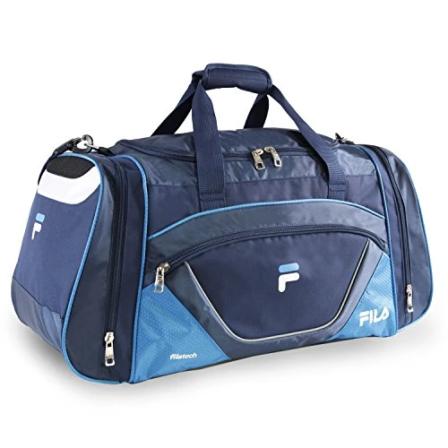 Fila Acer Large Sport Duffel Bag, Navy/Blue, One Size 3 Fila Acer Large Sport Duffel Bag, Navy/Blue, One Size - Image 3