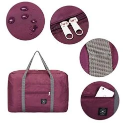 G4Free Lightweight Foldable Travel Duffel Bag Carry-on Luggage Airlines Trip Tote Bag Accessories -Luggage Factory 51gVmYWwr8L
