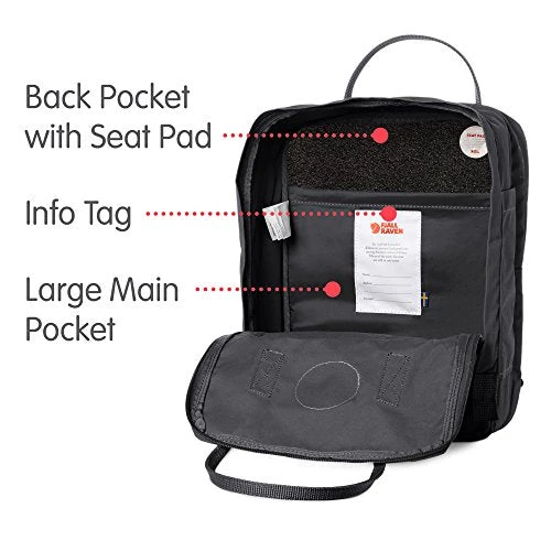 Fjallraven - Kanken Laptop 13" Backpack For Everyday, Super Grey 7 Fjallraven - Kanken Laptop 13" Backpack For Everyday, Super Grey - Image 7