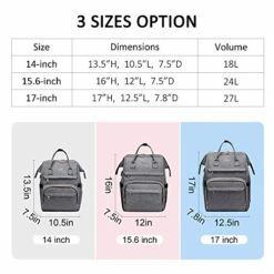 Laptop Backpack For Women Fashion Travel Bags Business Computer Purse Work Bag With USB Port, Grey 8 Laptop Backpack For Women Fashion Travel Bags Business Computer Purse Work Bag With USB Port, Grey -Luggage Factory 51gmtTMeS3L