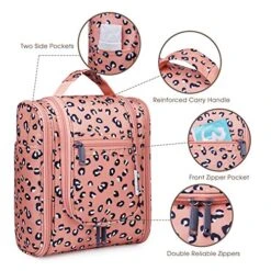 Hanging Travel Toiletry Bag Cosmetic Make Up Organizer For Women And Men (Orange Leopard) 11 Hanging Travel Toiletry Bag Cosmetic Make Up Organizer For Women And Men (Orange Leopard) -Luggage Factory 51hjZ9 8rLL