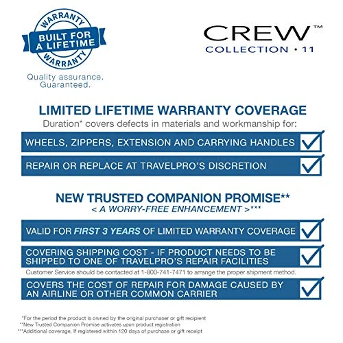 Travelpro Luggage Crew 11 50" Rolling Garment Bag, Suitcase, Black 4 Travelpro Luggage Crew 11 50" Rolling Garment Bag, Suitcase, Black - Image 4