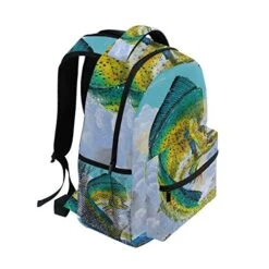 Stylish Mahi Fish Backpack- Lightweight School College Travel Bags, ChunBB 16" X 11.5" X 8" -Luggage Factory 51ix95vkIoL