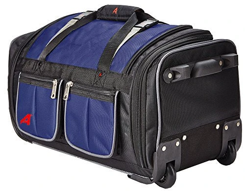 Athalon 34" 15 Pocket Duffel Navy Rolling, One Size 1 Athalon 34" 15 Pocket Duffel Navy Rolling, One Size