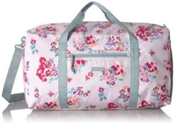 Vera Bradley Lighten Up Large Travel Duffel, Tossed Posies Pink, P