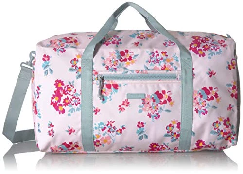 Vera Bradley Lighten Up Large Travel Duffel, Tossed Posies Pink, P 1 Vera Bradley Lighten Up Large Travel Duffel, Tossed Posies Pink, P