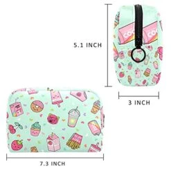 LORVIES Cupcake Makeup Bag Toiletry Bag For Women Skincare Cosmetic Handy Pouch Zipper Handbag 11 LORVIES Cupcake Makeup Bag Toiletry Bag For Women Skincare Cosmetic Handy Pouch Zipper Handbag -Luggage Factory 51jU5WGQziL
