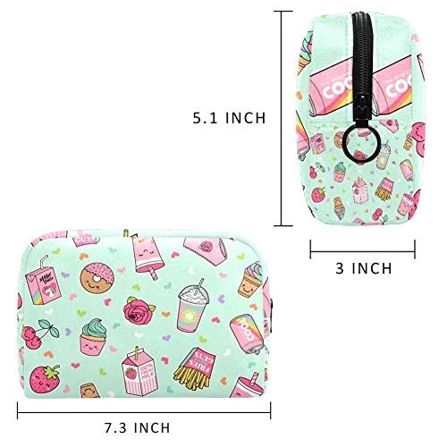 LORVIES Cupcake Makeup Bag Toiletry Bag For Women Skincare Cosmetic Handy Pouch Zipper Handbag 6 LORVIES Cupcake Makeup Bag Toiletry Bag For Women Skincare Cosmetic Handy Pouch Zipper Handbag - Image 6