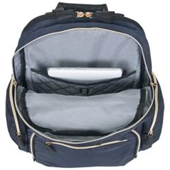 Kenneth Cole Reaction Women's Sophie Silky Nylon 15.6" (RFID) Laptop Backpack Navy One Size -Luggage Factory 51kPSGCPN6L