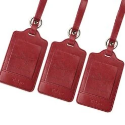 Teskyer Luggage Tags, 3 Pack Premium PU Leahter Luggage Tags Privacy Protection Travel Bag Labels Suitcase Tags -Luggage Factory 51ksJIMq82L