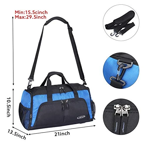 G4Free Sports Gym Bag With Shoes Compartment 45L Travel Duffel Bag U Shape Zipper Duffles For Men & 2 G4Free Sports Gym Bag With Shoes Compartment 45L Travel Duffel Bag U Shape Zipper Duffles For Men & - Image 2
