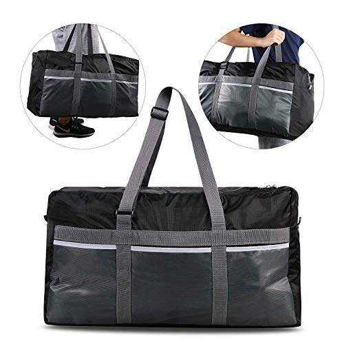 REDCAMP 75L Foldable Duffel Bag Large Size Lightweight & Multifunction, 25" Water Resistant Travel Duffle Bag For Men Women, Black 7 REDCAMP 75L Foldable Duffel Bag Large Size Lightweight & Multifunction, 25" Water Resistant Travel Duffle Bag For Men Women, Black - Image 7