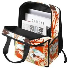 LORVIES Unique Japanese Print School Bag For Student Bookbag Teens Travel Backpack Casual Daypack Travel Hiking Camping 12 LORVIES Unique Japanese Print School Bag For Student Bookbag Teens Travel Backpack Casual Daypack Travel Hiking Camping -Luggage Factory 51n t842FcS