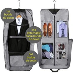 Garment Bags, Large Suit Travel Bag With Pockets & Shoulder Strap, MATEIN Professional Foldable Carry On Bag For Business Trip, Waterproof Luggage Bags For Travel For Men Women, Black 13 Garment Bags, Large Suit Travel Bag With Pockets & Shoulder Strap, MATEIN Professional Foldable Carry On Bag For Business Trip, Waterproof Luggage Bags For Travel For Men Women, Black -Luggage Factory 51o2OT4wdCL