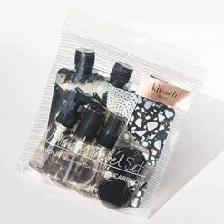 Kitsch Ultimate Travel Bottles Set, Travel Containers, Carry On, TSA Approved - 11pcs (Black & Ivory) 8 Kitsch Ultimate Travel Bottles Set, Travel Containers, Carry On, TSA Approved - 11pcs (Black & Ivory) -Luggage Factory 51owbLiyCxL