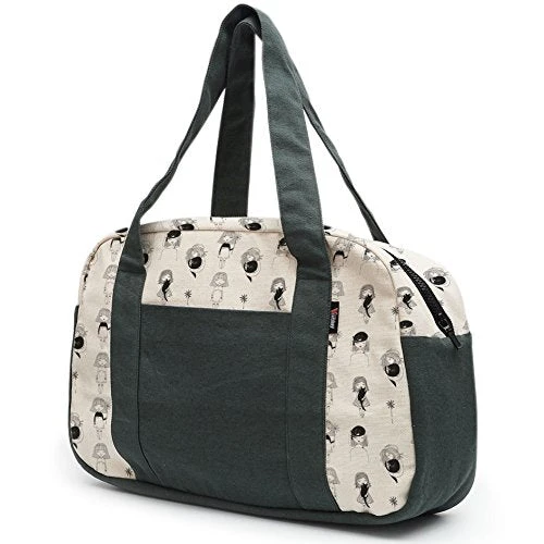 Women'S Girls And Cat Printed Canvas Duffel Travel Bags Was_19 3 Women'S Girls And Cat Printed Canvas Duffel Travel Bags Was_19 - Image 3