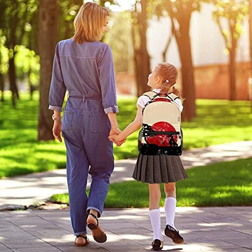 LORVIES Retro Japanese Martial Lightweight School Classic Backpack Travel Rucksack For Girls Women Kids Teens 3 LORVIES Retro Japanese Martial Lightweight School Classic Backpack Travel Rucksack For Girls Women Kids Teens - Image 3