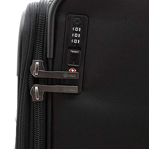 M&A Encore Wide Trolley Spinner Luggage With TSA Lock, Black, Carry-On 20-Inch 5 M&A Encore Wide Trolley Spinner Luggage With TSA Lock, Black, Carry-On 20-Inch - Image 5