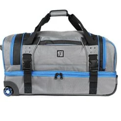 Ful Streamline 30in Soft Rolling Duffel Bag, Retractable Pull Handle, Split Level Storage, Grey 11 Ful Streamline 30in Soft Rolling Duffel Bag, Retractable Pull Handle, Split Level Storage, Grey -Luggage Factory 51qx7cmDEtL