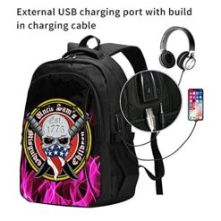 Uncle Sam'S Misguided Children Usb Charging Port,Travel Backpack Laptop Backpack For Women Men, College School Backpack Bookbag Carry On Bag For Office/Teacher/Work -Luggage Factory 51r73 hnqAL