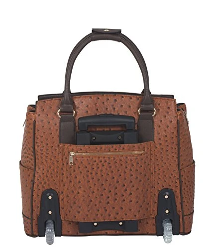 The Uptown Ostrich Computer Ipad, Laptop Tablet Rolling Tote Bag Briefcase Carryall Bag 4 The Uptown Ostrich Computer Ipad, Laptop Tablet Rolling Tote Bag Briefcase Carryall Bag - Image 4