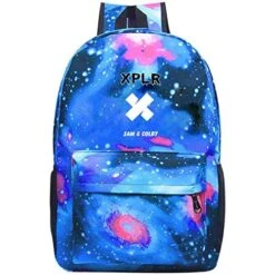 Sam-Adventure Colby-Xp-lr Galaxy Daypack Starry Sky School Bags Casual Backpack Bookbag Lightweight Blue