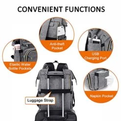 Laptop Backpack For Women Fashion Travel Bags Business Computer Purse Work Bag With USB Port, Grey 10 Laptop Backpack For Women Fashion Travel Bags Business Computer Purse Work Bag With USB Port, Grey -Luggage Factory 51u4 EbYz5L
