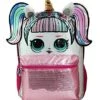 L.O.L. Surprise! LOL Large 16" Unicorn Sequin Backpack New With Tags