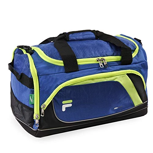 Fila Advantage 19" Sport Duffel Bag, Blue/Lime 4 Fila Advantage 19" Sport Duffel Bag, Blue/Lime - Image 4