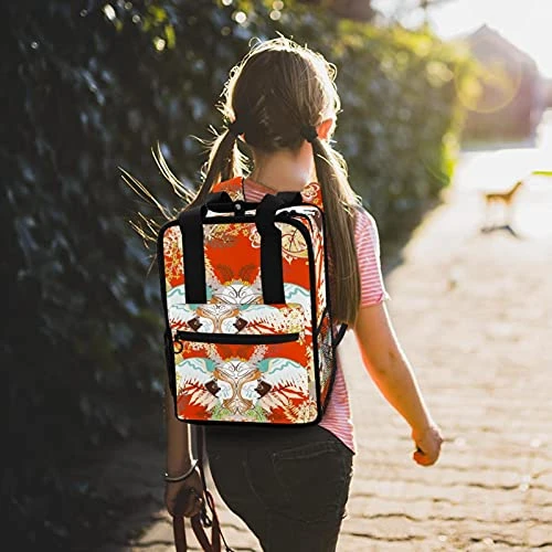 LORVIES Unique Japanese Print School Bag For Student Bookbag Teens Travel Backpack Casual Daypack Travel Hiking Camping 2 LORVIES Unique Japanese Print School Bag For Student Bookbag Teens Travel Backpack Casual Daypack Travel Hiking Camping - Image 2