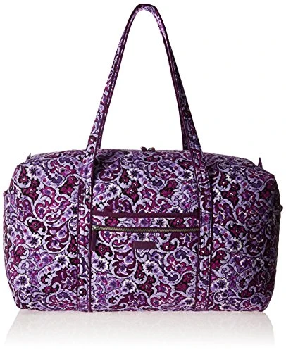 Vera Bradley Women's Iconic Large Travel Duffel-Signature, Lilac Paisley, One Size 1 Vera Bradley Women's Iconic Large Travel Duffel-Signature, Lilac Paisley, One Size