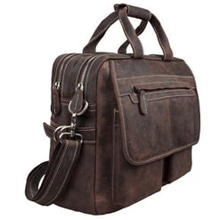 S-Zone Crazy Horse Leather Shoulder Briefcase For 16 Inch Laptop Bag -Luggage Factory 51wehb 2B44hL