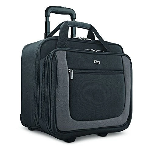 Solo New York Bryant Rolling Laptop Bag. Travel-friendly Rolling Briefcase For Women And Men. Fits Up To 17.3 Inch Laptop. Amazon Exclusive Color Black/Grey 1 Solo New York Bryant Rolling Laptop Bag. Travel-friendly Rolling Briefcase For Women And Men. Fits Up To 17.3 Inch Laptop. Amazon Exclusive Color Black/Grey