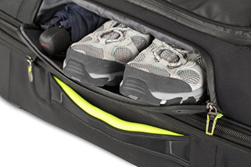 High Sierra At8 Wheeled Upright Duffel Bag, Black/Zest, 26" 10 High Sierra At8 Wheeled Upright Duffel Bag, Black/Zest, 26" - Image 10