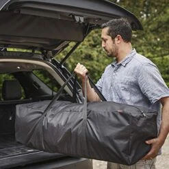 INFANZIA 45 Inch Zipper Duffel Travel Sports Equipment Bag, Waterproof Oversize, Black 10 INFANZIA 45 Inch Zipper Duffel Travel Sports Equipment Bag, Waterproof Oversize, Black -Luggage Factory 51wjjWvw8OL