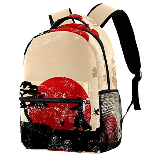 LORVIES Retro Japanese Martial Lightweight School Classic Backpack Travel Rucksack For Girls Women Kids Teens 1 LORVIES Retro Japanese Martial Lightweight School Classic Backpack Travel Rucksack For Girls Women Kids Teens