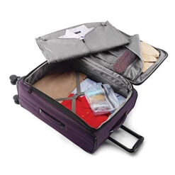 Samsonite Checked-Large, Purple -Luggage Factory 51xXZ6tgLAL