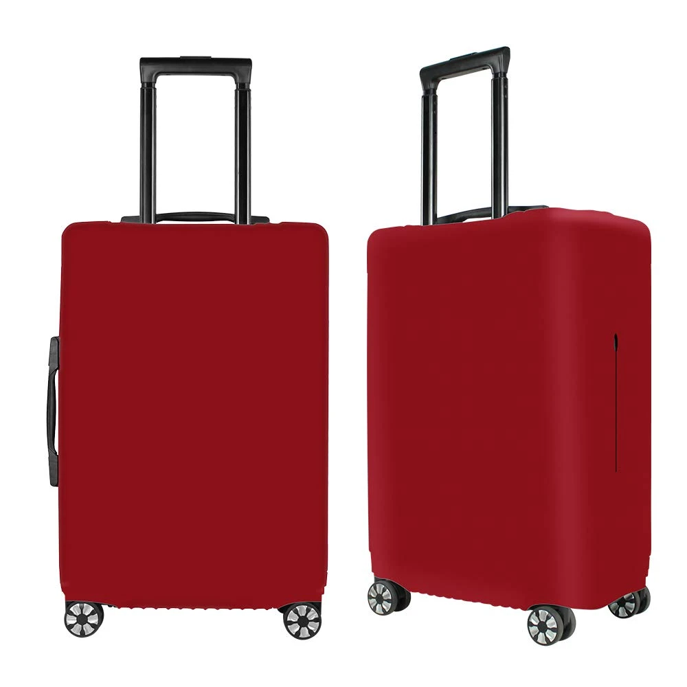 Washable Luggage Cover Spandex Suitcase Cover Protective Fits 19-32inch Luggage Zipper Carry On Covers Wine Red 1 Washable Luggage Cover Spandex Suitcase Cover Protective Fits 19-32inch Luggage Zipper Carry On Covers Wine Red