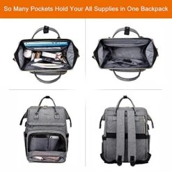 Laptop Backpack For Women Fashion Travel Bags Business Computer Purse Work Bag With USB Port, Grey 11 Laptop Backpack For Women Fashion Travel Bags Business Computer Purse Work Bag With USB Port, Grey -Luggage Factory 51ximrQEQwL