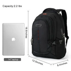 Crossgear Laptop Backpack With Combination Lock- Fits Most 15.6 Inch Laptops And Tablets Cr-9001Bk -Luggage Factory 51y wFhOolL