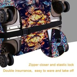 Travel Luggage Cover，Pineapple Shine Fashion Minimalism Style，Washable Elastic Durable , With Concealed Zipper Suitcase Protector Fits For 25-28 Inch -L. -Luggage Factory 51yW0poYtkL